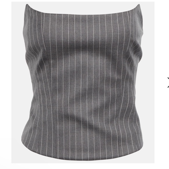 MAGDA BUTRYM
Pinstripe wool bustier - Picture 3 of 9
